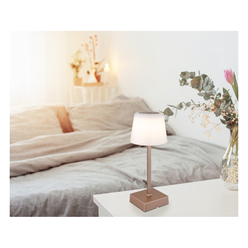 Globo - LED Димируема сензорна настолна лампа LED/2W/5V 3000/4500/6500K 800 mAh бежов