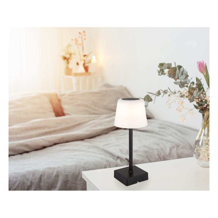 Globo - LED Димируема сензорна настолна лампа LED/2W/5V 3000/4500/6500K 800 mAh черен