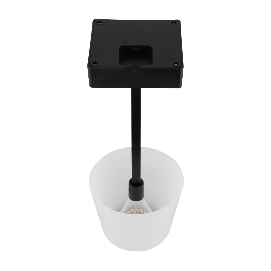 Globo - LED регулируема настолна лампа с докосване LED/2W/5V 3000/4500/6500K 800 mAh черна