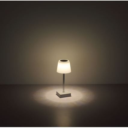 Globo - LED регулируема настолна лампа с докосване LED/2W/5V 3000/4500/6500K 800 mAh бяла