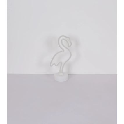 Globo - LED неонова настолна декорация LED/2W/3xAA фламинго
