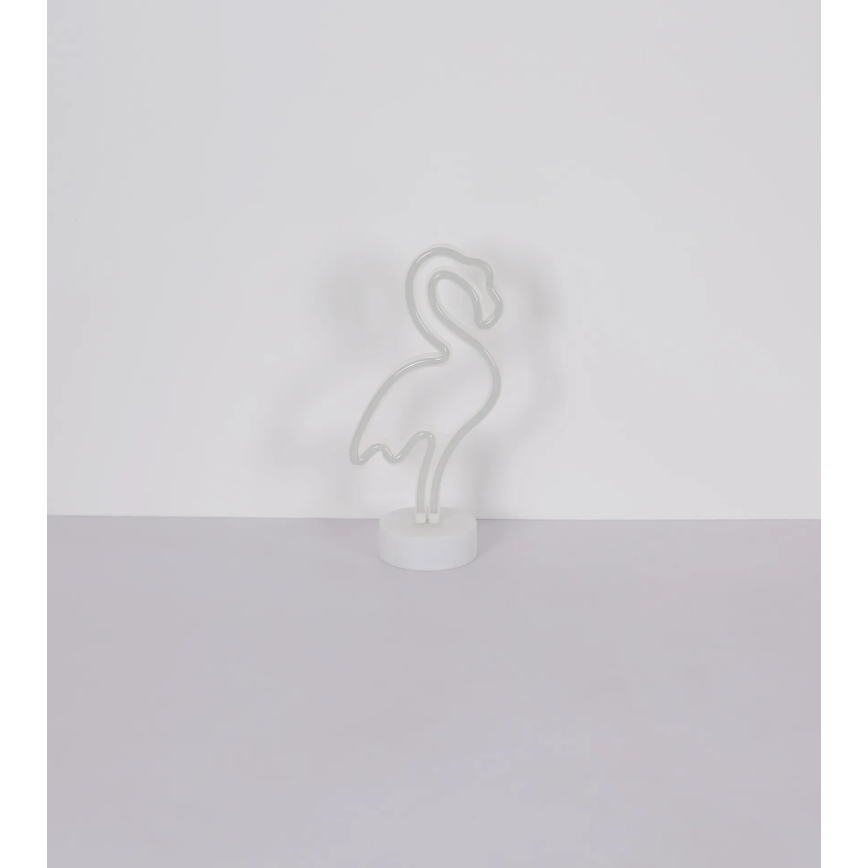 Globo - LED неонова настолна декорация LED/2W/3xAA фламинго