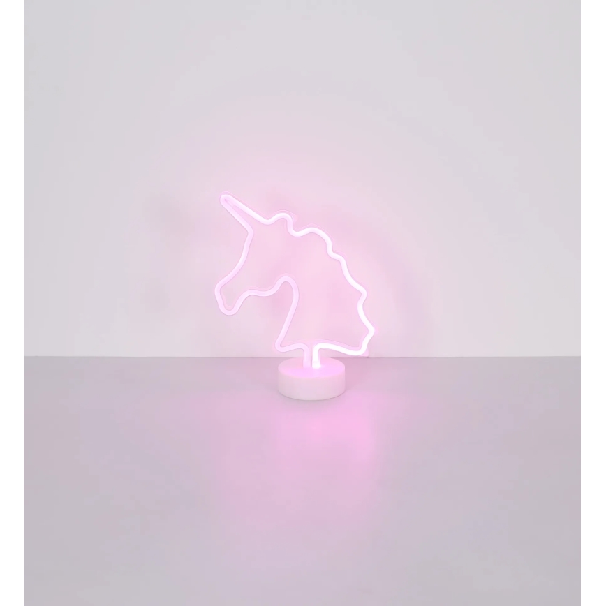 Globo - LED неонова настолна декорация LED/2W/3xAA еднорог