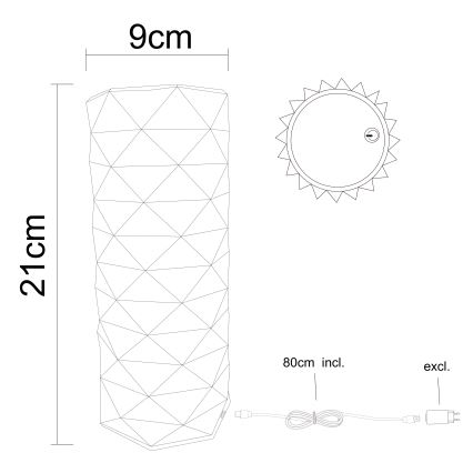 Globo - LED Димируема сензорна настолна лампа LED/1W/5V 2700/4000/6500K 800 mAh
