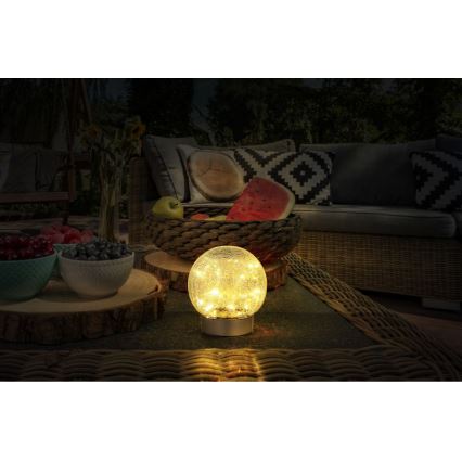 Globo - LED Декоративен акумулаторен настолна лампа 25xLED/0,06W/5V 600 mAh IP44