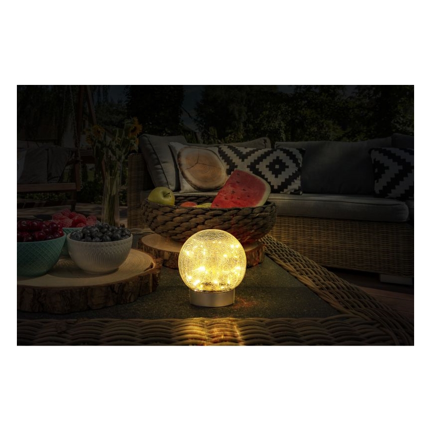 Globo - LED Декоративен акумулаторен настолна лампа 25xLED/0,06W/5V 600 mAh IP44