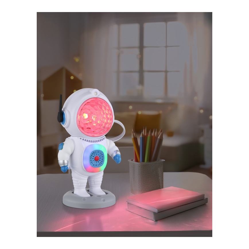 Globo - LED RGB Настолна лампа LED/6W/5V астронавт бял
