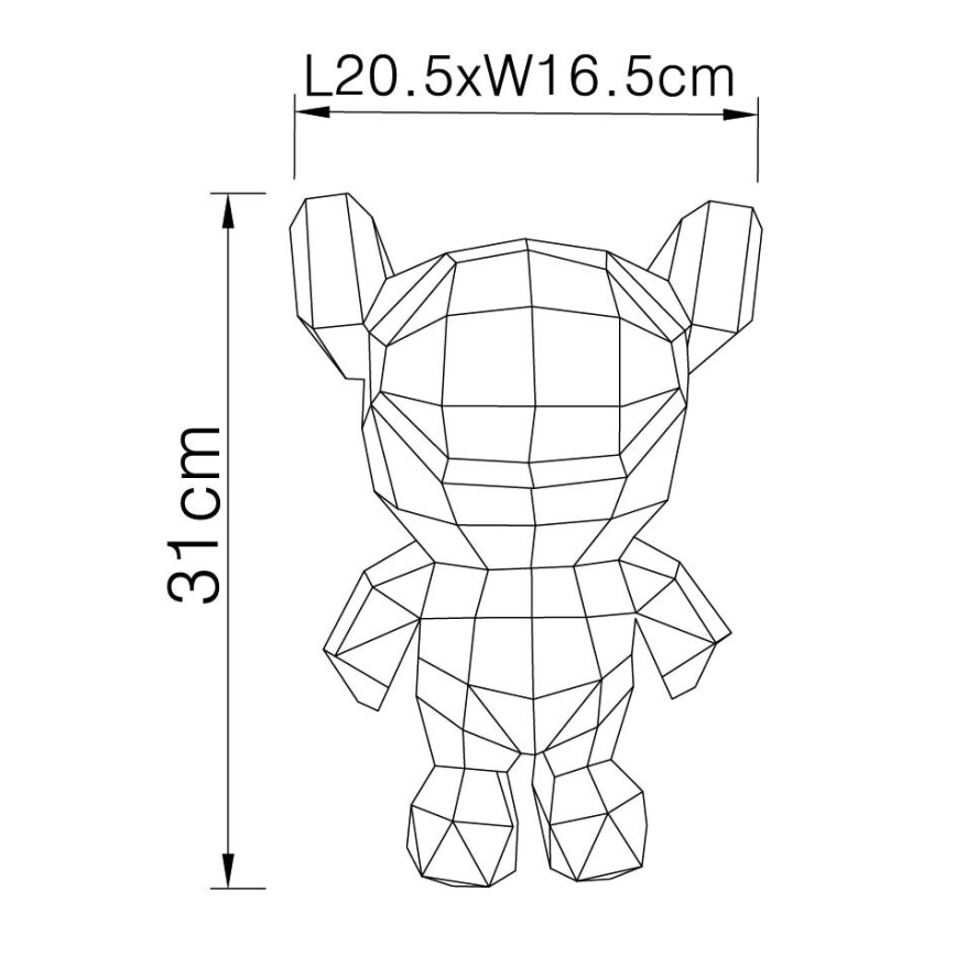 Globo - LED настолна декорация в подаръчна опаковка LED/0,03W/5V USB космическо мече