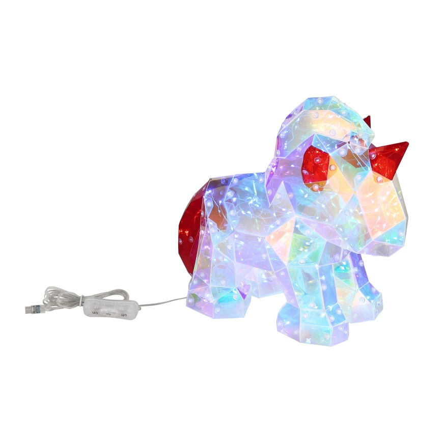 Globo - LED настолна декорация LED/3W/5V USB еднорог