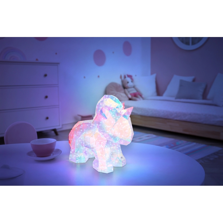 Globo - LED с регулируема яркост презареждаема настолна декоративна LED лампа LED/4W/5V 1800 mAh еднорог