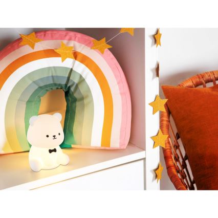 Globo - LED RGBW димируема презареждаема детска нощна лампа LED/1W/5V 1200 mAh мечка