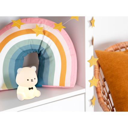 Globo - LED RGBW димируема презареждаема детска нощна лампа LED/1W/5V 1200 mAh мечка