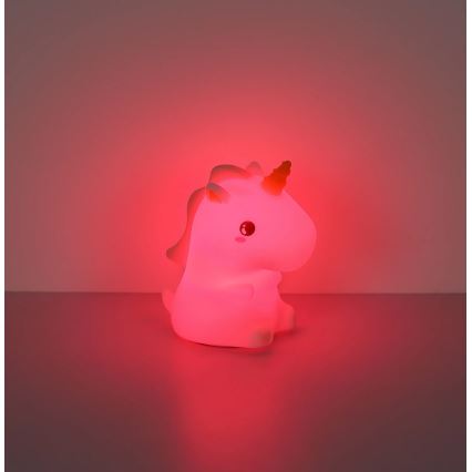 Globo - LED RGBW димируема презареждаема детска нощна лампа LED/1,5W/5V 1200 mAh еднорог