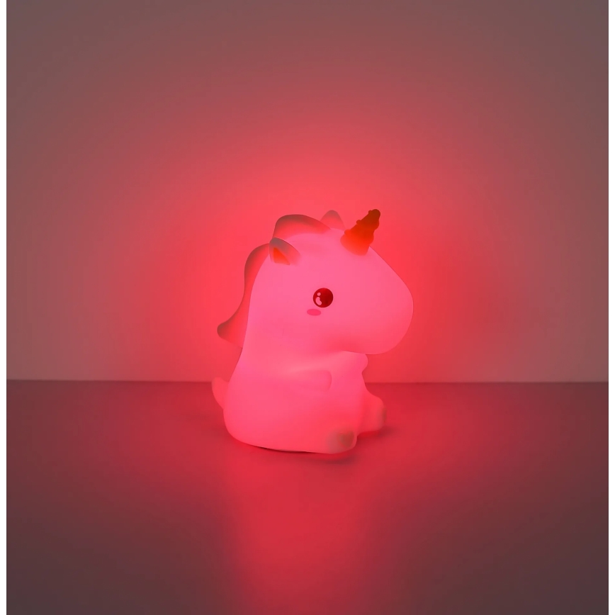 Globo - LED RGBW димируема презареждаема детска нощна лампа LED/1,5W/5V 1200 mAh еднорог