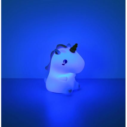 Globo - LED RGBW димируема презареждаема детска нощна лампа LED/1,5W/5V 1200 mAh еднорог