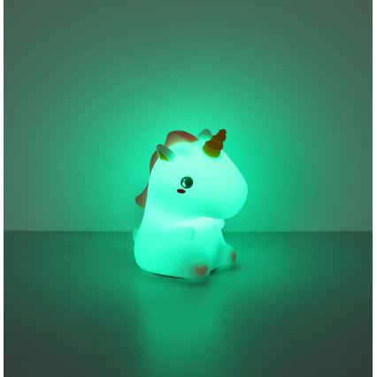 Globo - LED RGBW димируема презареждаема детска нощна лампа LED/1,5W/5V 1200 mAh еднорог
