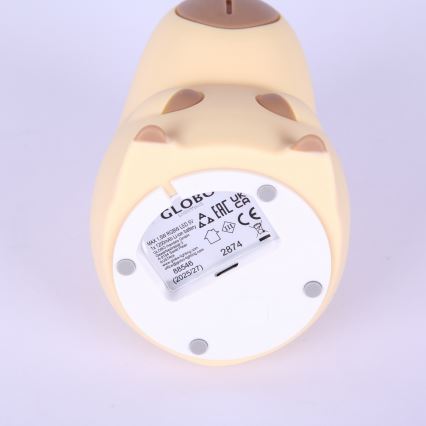 Globo - LED RGBW Презареждаема детска нощна лампа с регулиране на яркостта LED/1,5W/5V 1200 mAh капибара