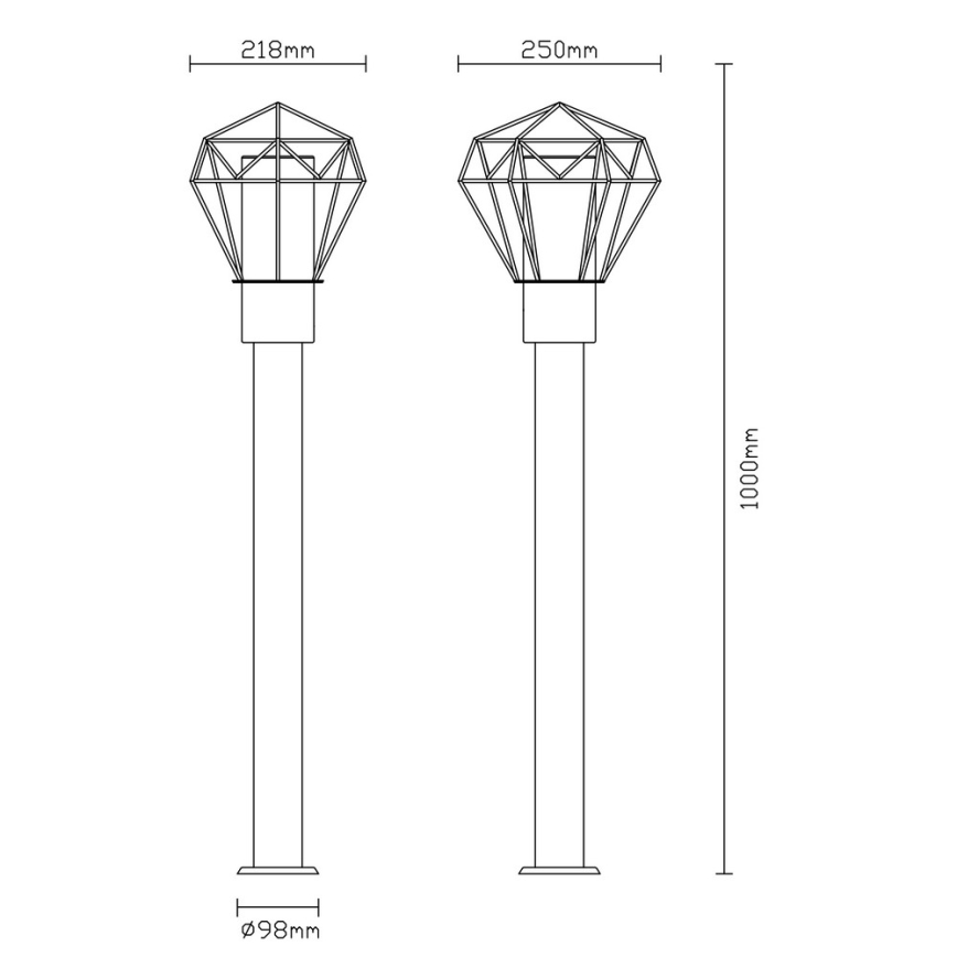 Globo - Външна лампа 1xE27/15W/230V IP44