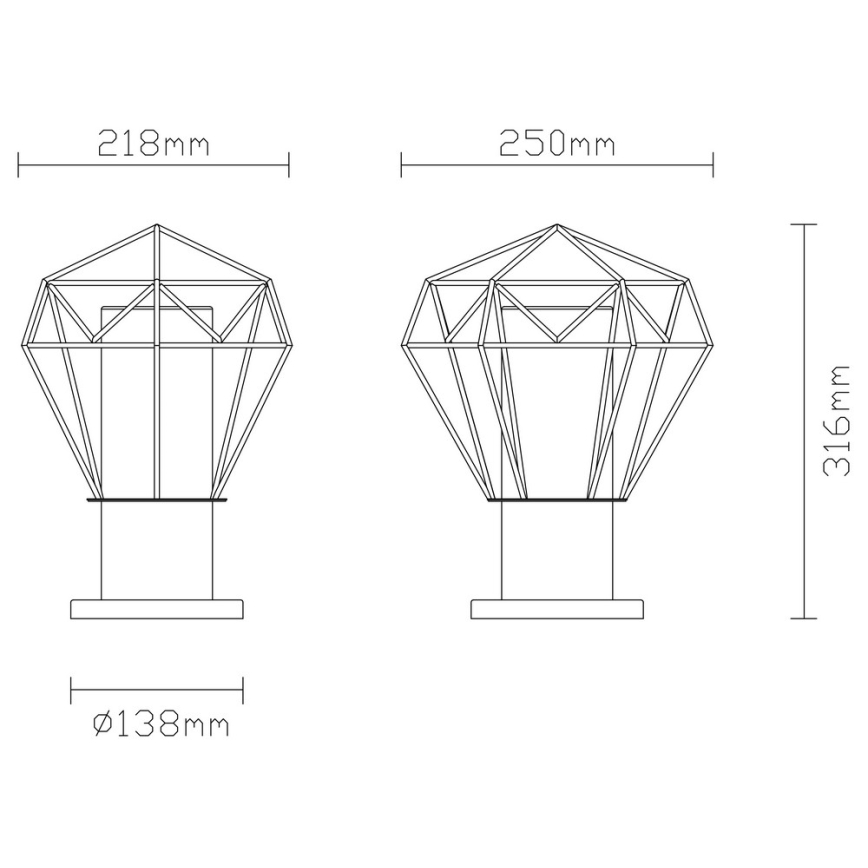 Globo - Външна лампа 1xE27/15W/230V IP44