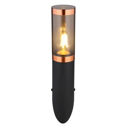 Globo - Екстериорен аплик 1xE27/23W/230V IP44 черен/меден