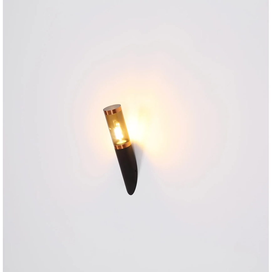 Globo - Екстериорен аплик 1xE27/23W/230V IP44 черен/меден