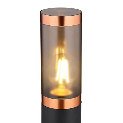 Globo - Екстериорна лампа 1xE27/23W/230V IP44 80 см черен/меден