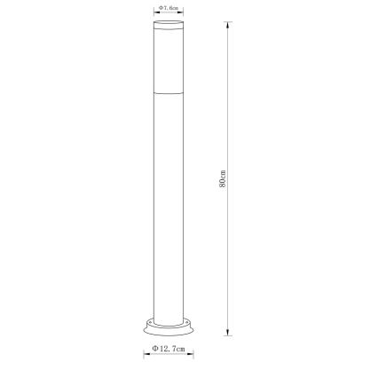 Globo - Екстериорна лампа 1xE27/23W/230V 80 см IP44