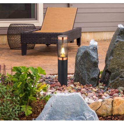 Globo - Екстериорна лампа 1xE27/23W/230V IP44 45 см черен/меден