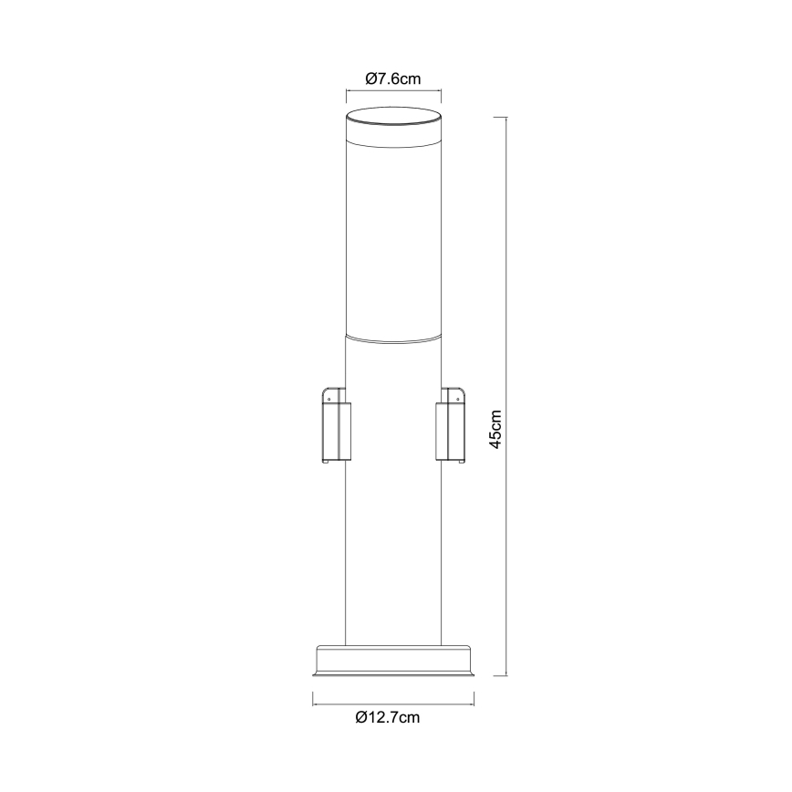 Globo - Външна лампа с 2 гнезда 1xE27/23W/230V IP44