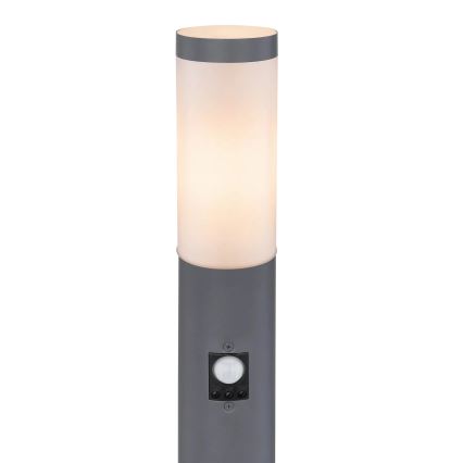 Globo - Екстериорна лампа със сензор 1xE27/15W/230V IP44 110 см антрацит