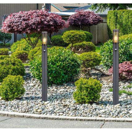 Globo - Екстериорна лампа със сензор 1xE27/15W/230V IP44 110 см черен