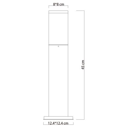 Globo - Екстериорна лампа 1xE27/15W/230V 45 см IP44