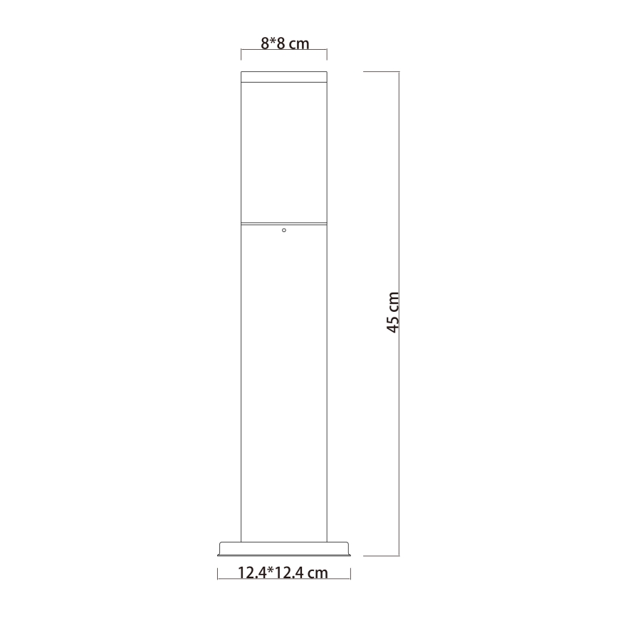 Globo - Екстериорна лампа 1xE27/15W/230V 45 см IP44