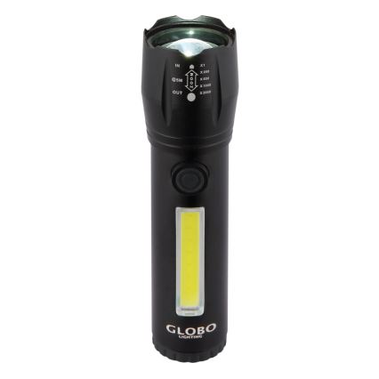 Globo - LED Акумулаторно фенерче LED/3W/5V + COB/3W 5500K 1200 mAh