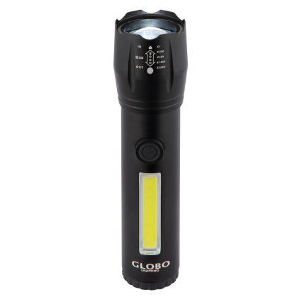 Globo - LED Акумулаторно фенерче LED/3W/5V + COB/3W 5500K 1200 mAh