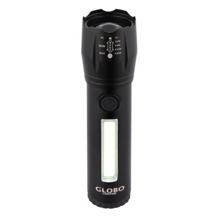 Globo - LED Акумулаторно фенерче LED/3W/5V + COB/3W 5500K 1200 mAh