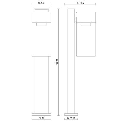Globo - Екстериорна лампа 1xE27/40W/230V 50 см IP44