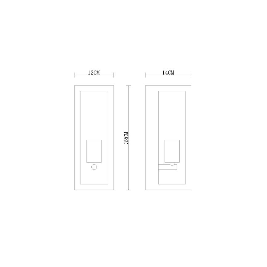 Globo - Екстериорен аплик 1xE27/60W/230V IP44