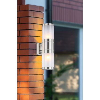 Globo - Екстериорна Стенна лампа 2xE27/60W/230V IP44