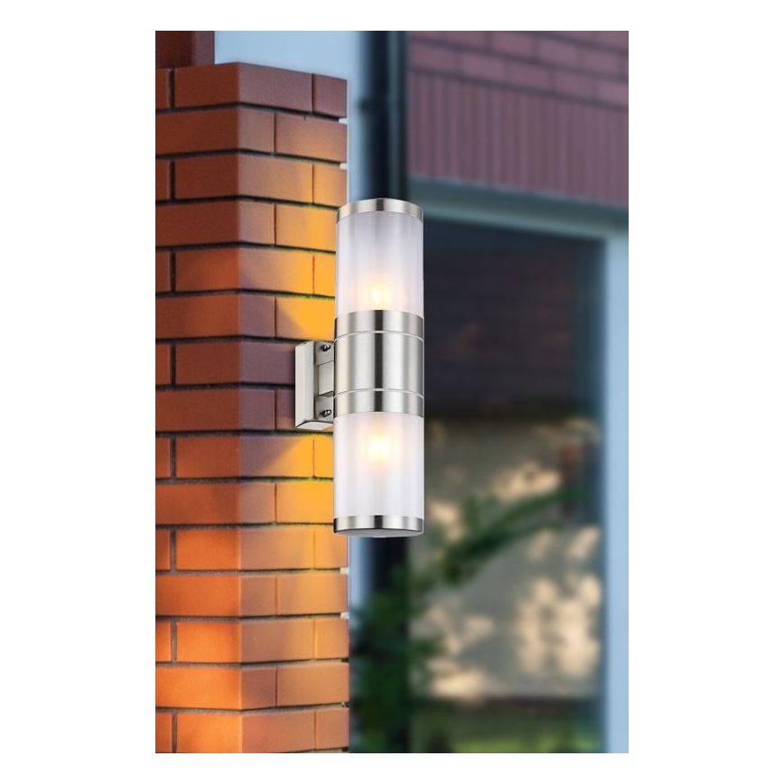 Globo - Екстериорна Стенна лампа 2xE27/60W/230V IP44