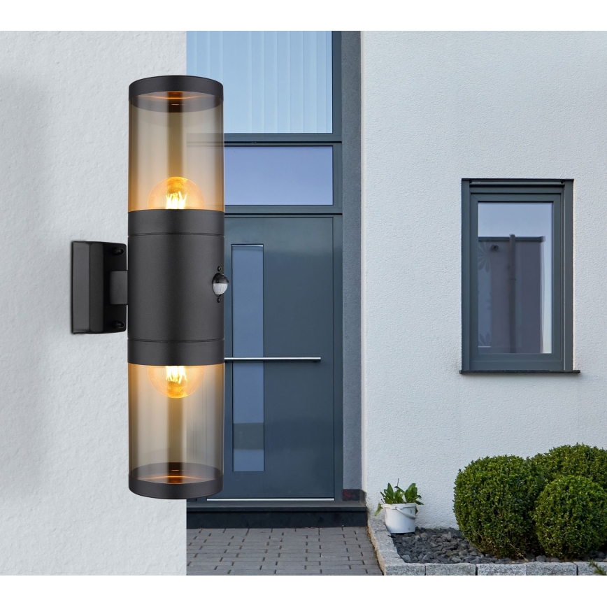 Globo аплик със сензор 2xE27/40W/230V IP44