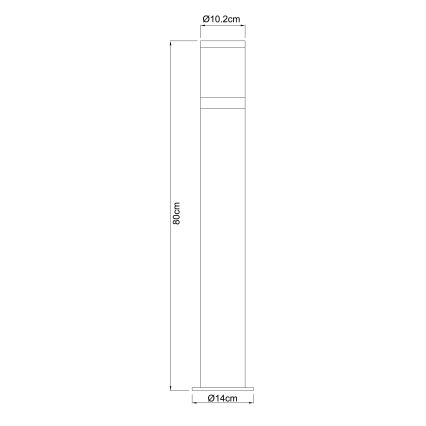 Globo - Екстериорна лампа 1xE27/60W/230V IP44
