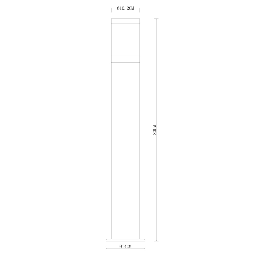 Globo - Екстериорна лампа 1xE27/60W/230V 80 см IP44