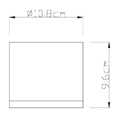 Globo - Екстериорна лампа за таван 1xGX53/11W/230V IP44