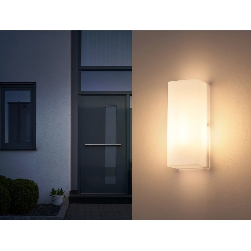 Globo - Външно стенно осветително тяло 1xE27/15W/230V IP44 бяло