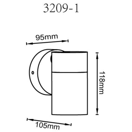 Globo - Спот аплик 1xGU10/35W/230V