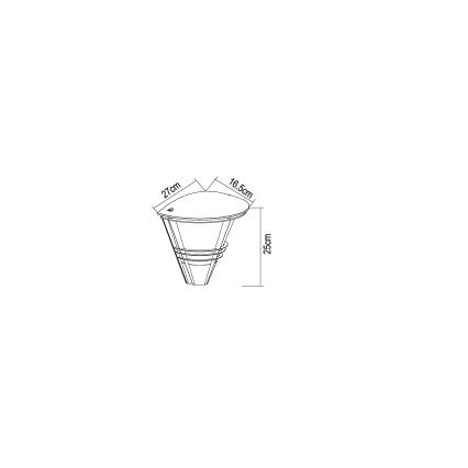 Globo - Екстериорна Стенна лампа 1xE27/60W/230V IP44