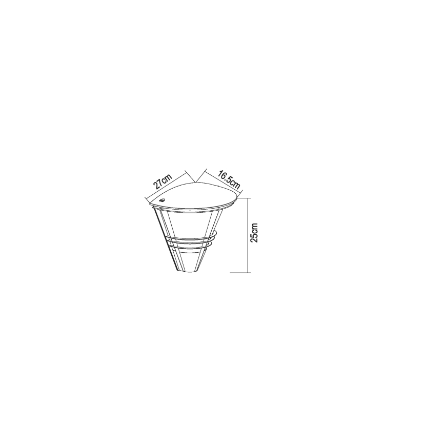 Globo - Екстериорна Стенна лампа 1xE27/60W/230V IP44