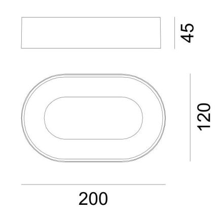 Globo - LED Екстериорен аплик LED/12W/230V IP65