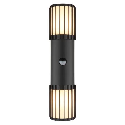 Globo - Външно стенно осветително тяло със сензор 2xE27/15W/230V IP54